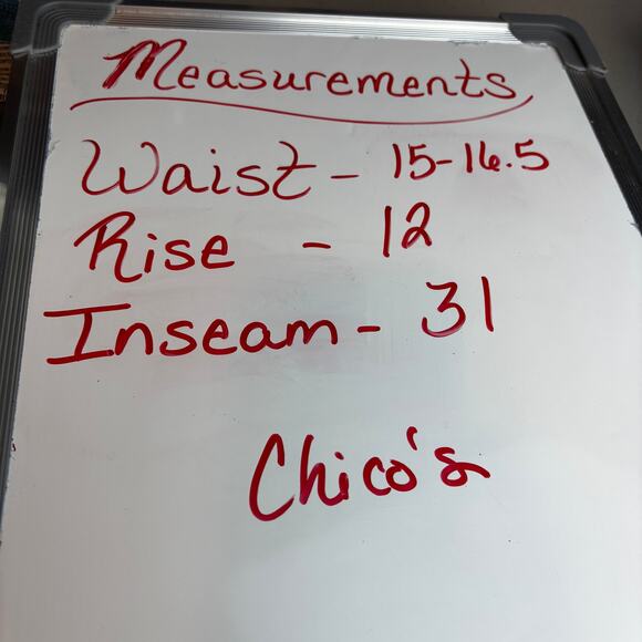 Chico's Travelers White Slinky Dress Casual Pants Size 1  or size 8 Travel Easy - Picture 7 of 7